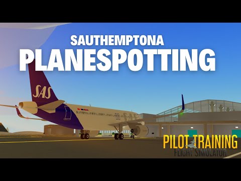Planespotting at Sauthemptona in PTFS 👀✈️ (realistic)