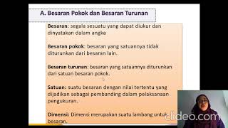 Besaran dan pengukuran -