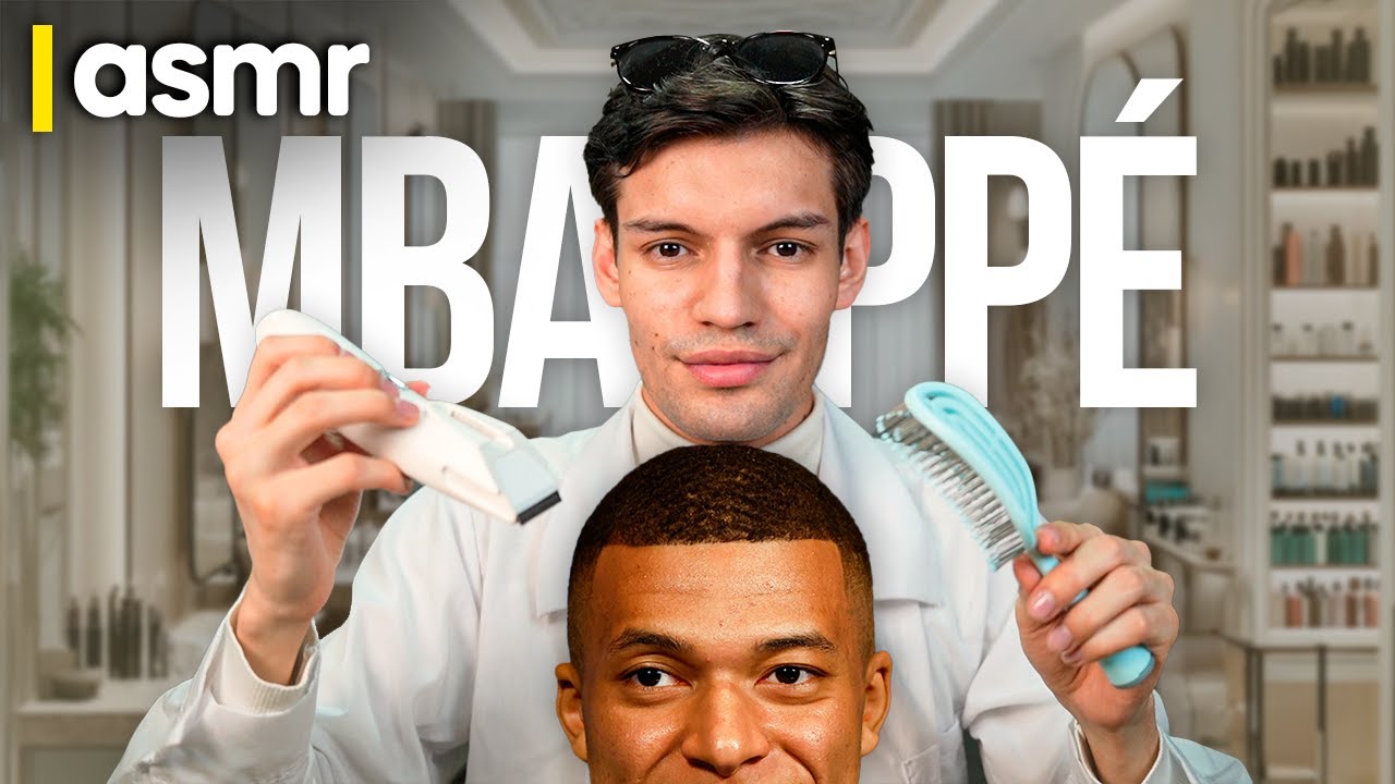 ASMR español roleplay para dormir corte de pelo a Mbappé