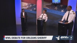WWL Sheriff Debate: Hutson presses Woodfork on her crime strategies as former NOPD superintendent