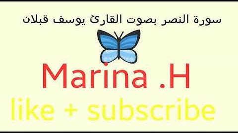 سورة النصر بصوت القارئ يوسف قبلان 🌸