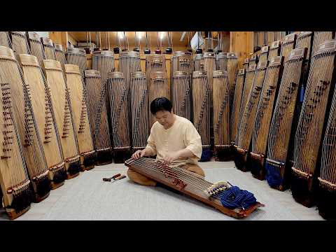 So Many Steps to Make a Gayageum? Inside Traditional Korean Instrument Making. Korean Craftman