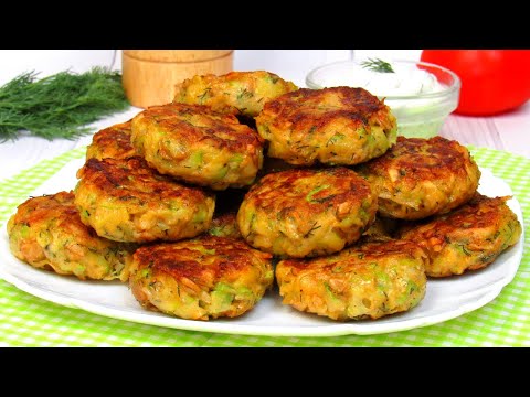 Котлеты ИЗ КАБАЧКОВ. Ещё один Удачный РЕЦЕПТ Котлет Из Кабачков. Очень ВКУСНО! Кабачковые Котлеты.