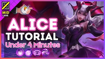 4-Minute Alice Tutorial in the Mid Lane || (MLBB S37) 2025