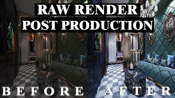 Vray Next Post Production Best Lighting and Materials Interior Part Two