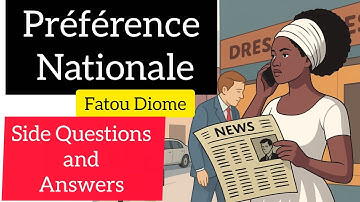 Preference Nationale Fatou Diome Side Questions and Answers Class 10 SSLC English Unit 5 Chapter 2
