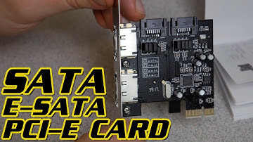 HOW TO ADD AN E-SATA/SATA CARD TO YOUR COMPUTER