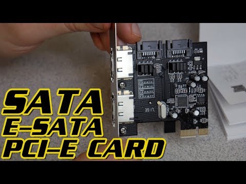 HOW TO ADD AN E-SATA/SATA CARD TO YOUR COMPUTER