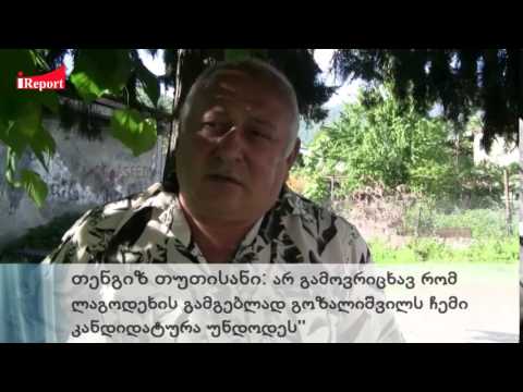 არ გამოვრიცხავ რომ ლაგოდეხის გამგებლად გოზალიშვილს ჩემი კანდიდატურა უნდოდეს''