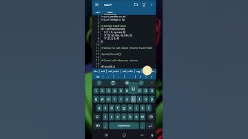 isnull in pandas Find null values in data using pandas in python #pandas #python #android