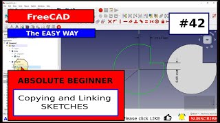 FreeCAD Beginner #42 Sketcher Copy & Link - You won't believe what you can do with Sketches