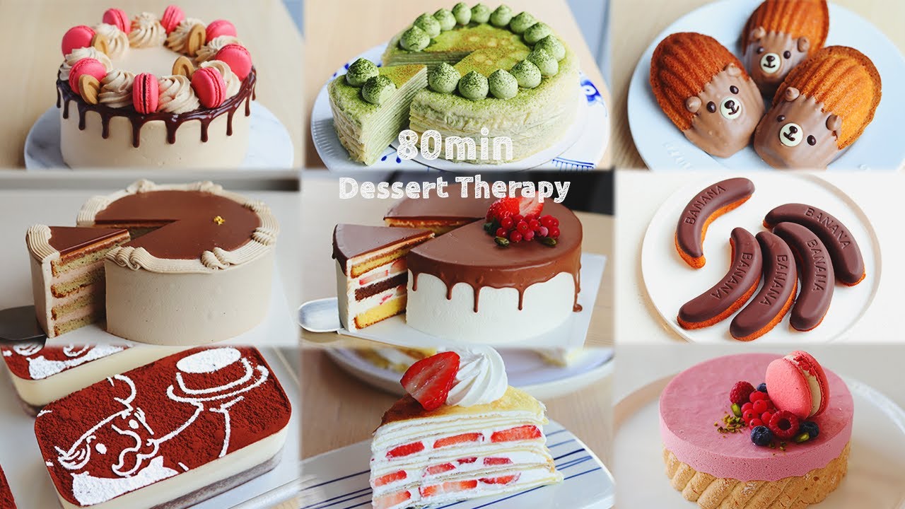 베이킹 테라피 80분 모음집☁️🍰 | 힐링이 필요할 때 틀어두세요 | ENG SUB