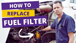 How to change out fuel filter/fuel water separator on semi trucks screenshot 2