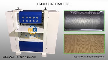 Embossing machine for wide wood board plywood panel WPC profile embossing machine to Colombia