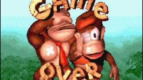 donkey kong country (GBA) game over screen