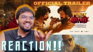 Mark Antony (Tamil) Official Trailer | REACTION!! | Vishal | SJ Suryah | GV Prakash | Adhik |S.Vinod