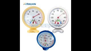 Humidity Thermometer Desk Meter Round Clock-shaped Indoor Outdoor screenshot 3