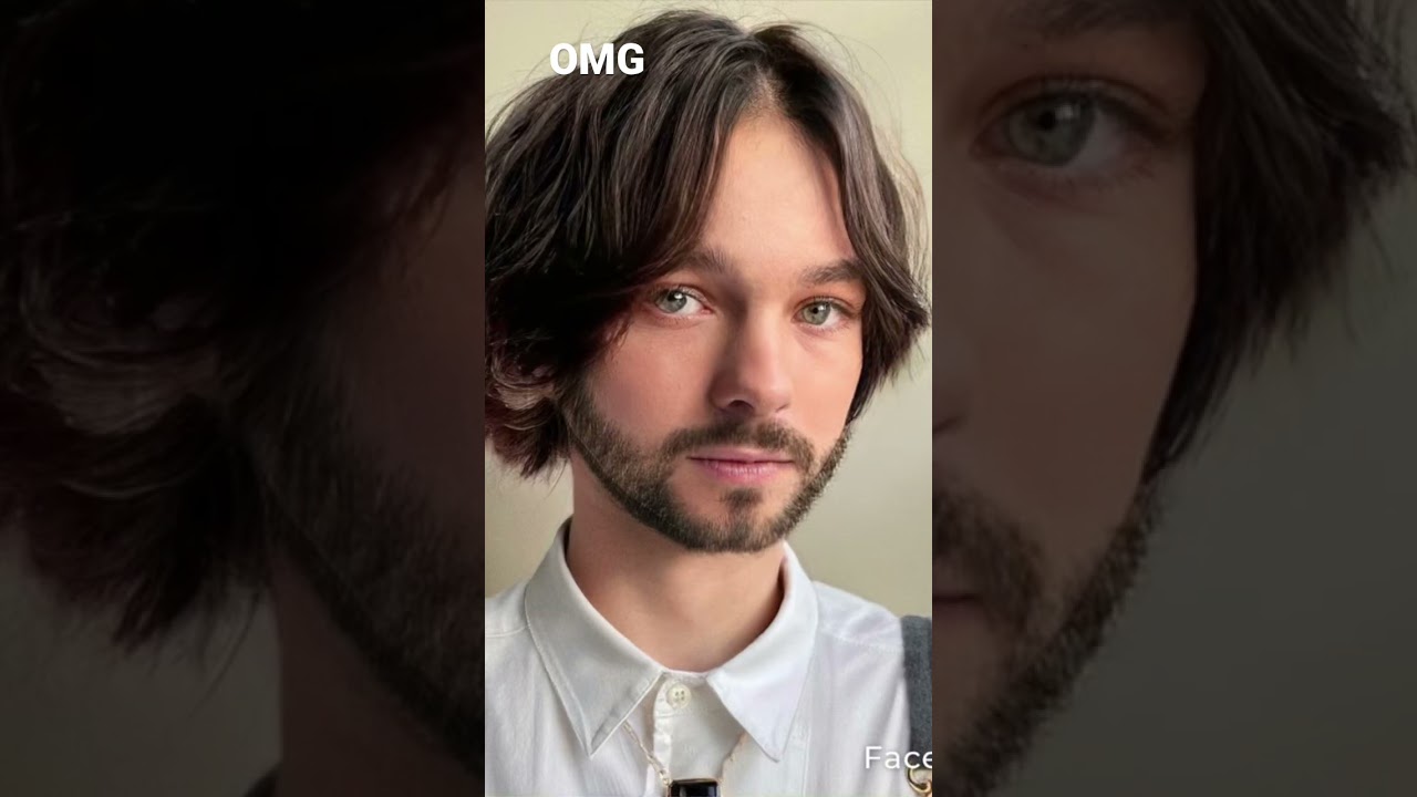 omg, enid became a man 😵 #wednesday #ai #enid #man #series #faceapp