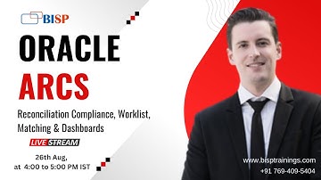 Oracle ARCS Webinar: Reconciliations, Matching, Reports & Compliance Configuration