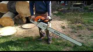 Stihl ms880 with 36 bar and chain