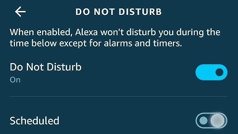 How to turn on do not disturb on your Alexa echo device