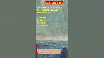 AWS Solutions Architect Associate Certification Practice Questions | Question No. 151 #aws #shorts
