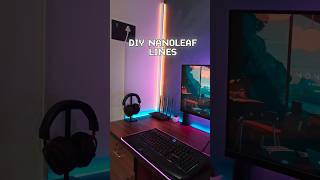 DIY Nanoleaf Lines under 300rs !! #gamingsetup  #nanoleaf  #rgb  #setuptour  #gaming  #shorts