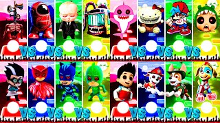 Tiles Hop Megamix | Siren Head Vs Among Us Exe Vs PJMasks Team Exe Vs Paw Patrol Team Exe | #tiles