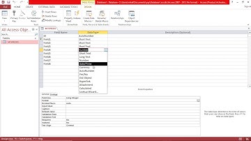 IT MS Access 7   Setting A Field to Currency Format