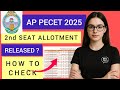 ap pecet allotment 2025 | ap pecet phase 2 allotment