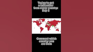 Trying to get a subscriber from every country: Day 2 #mapping #countries #shorts #geography #maps