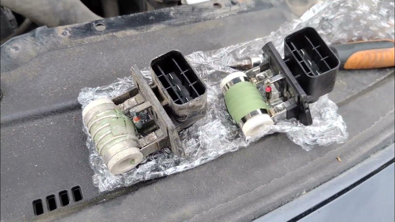 замена резистора вентилятора охлаждения