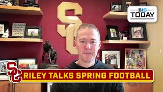 USC Football HC Lincoln Riley Talks Spring Football | B1G Today