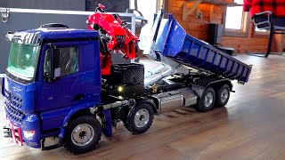 Extremely RARE 8x8 Roll Off Hook & CRANE Truck - Unboxing & First Use | RC ADVENTURES