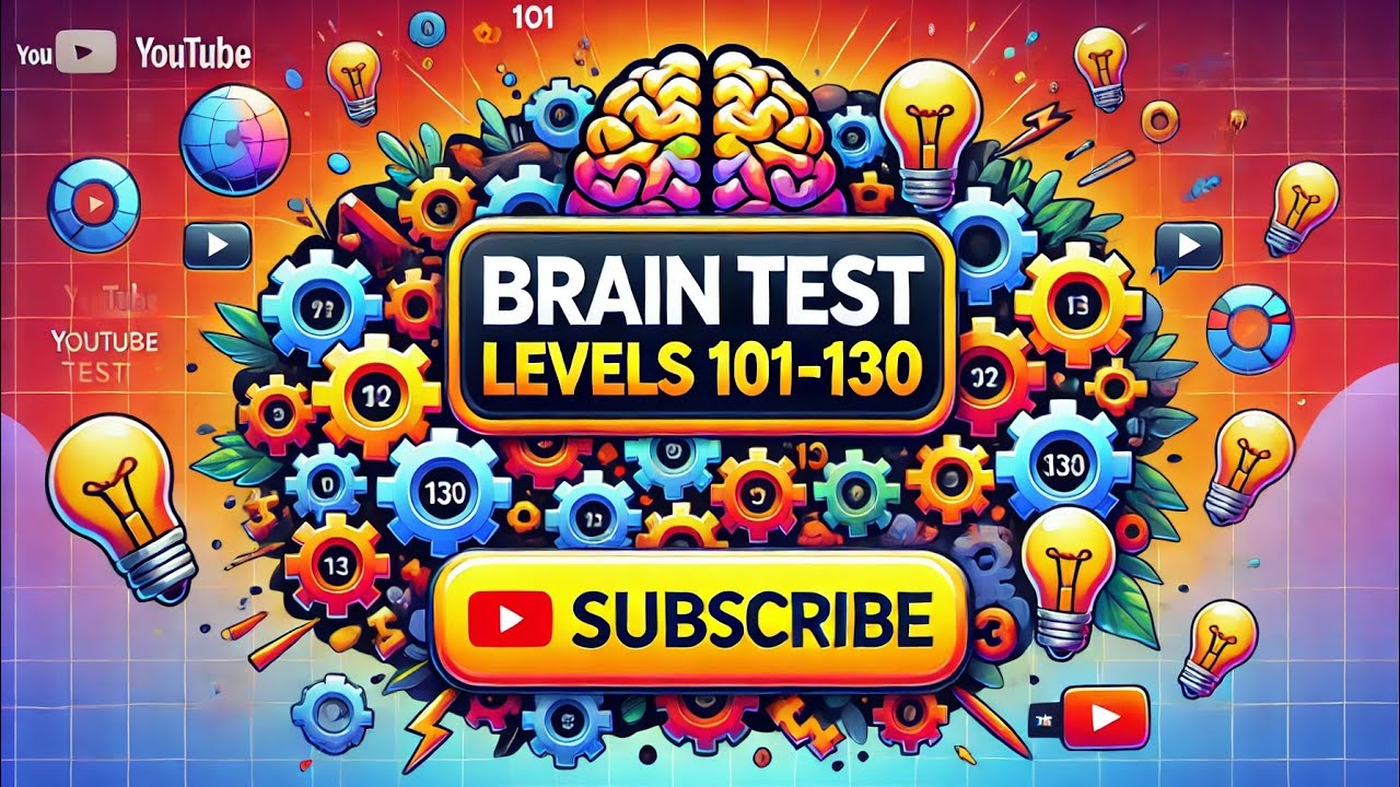 Brain test level 101 to 130🎮#braintest - YouTube