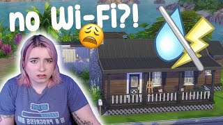 I built an Off-The-Grid house because I had no wifi for 12 hours | Sims4