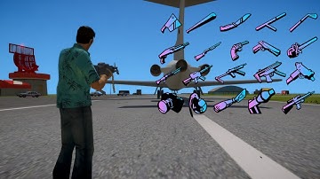 All Weapons and Sounds in GTA Vice City NextGen Edition in 69 Seconds