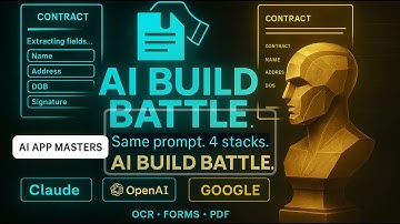 No-Code AI Battle Royale: Google vs OpenAI vs Anthropic (Lovable.dev Build-Off)