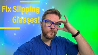 Slip & Slide All Day Long. End Slipping Sunglasses or Glasses! Five Tips To Stop Sliding Glasses!