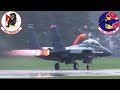 F-15E launches in the pouring rain - RAF Lakenheath 4th November 2021