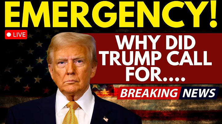 BREAKING: Trump Declares URGENT Emergency—Full Speech LIVE! | US News LIVE | Donald Trump