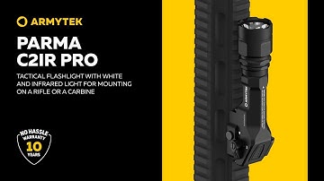 Armytek Parma C2IR Pro — rail-mounted flashlight with white and IR light