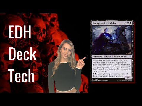 Syr Konrad EDH Deck Tech | MTG Mono Black Commander | Magic the Gathering Deck Build