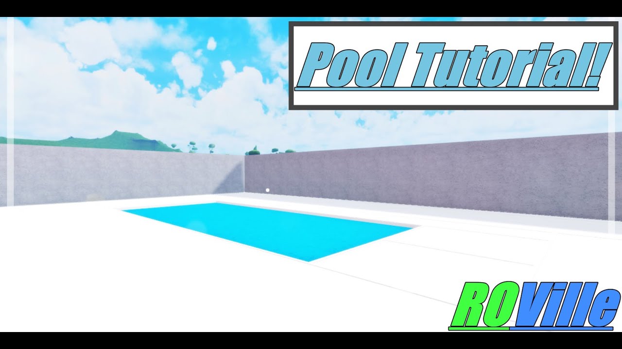 How To Make A Pool In Roblox Www.bloxland