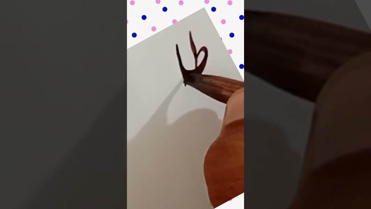 Arabic Calligraphy | Art Tips | Easy Tutorial for Beginners #art #shorts #viral #Trending