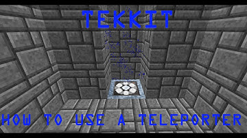 Tekkit, How to make and use a Teleporter!