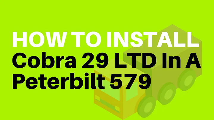 How To Install Cobra 29 LTD Classic CB Radio In A Peterbilt 579 Truck