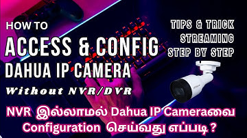 How to Connect and Setup a Dahua IP Camera without an NVR||How to Active Dahua IP Camera Configure.