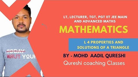 L 4 PROPERTIES AND SOLUTIONS OF A TRIANGLE FOR TEACHING AND ENGINEERING EXAM MATHEMATICS