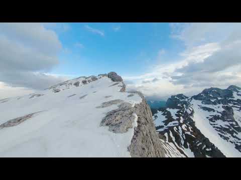 Nature Drone Footage, Snowy Mountain Landscape (No Sound, No Music) - FREE Stock Footage